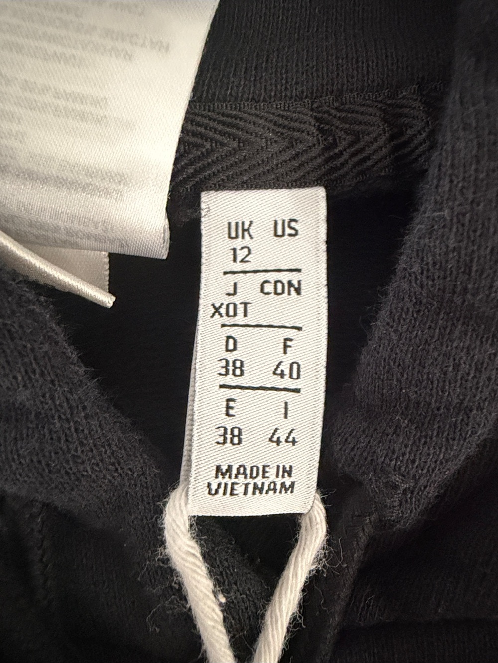 Adidas/ Fiorucci Black Cropped Hoodie with Orange Graphic - Picture 3 of 4